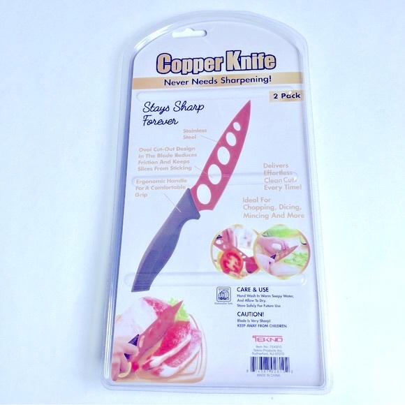 NEW Copper Knife Stainless Steel Stays Sharp Forever 9.75”, 2 Pack x 2 - Picture 2 of 16